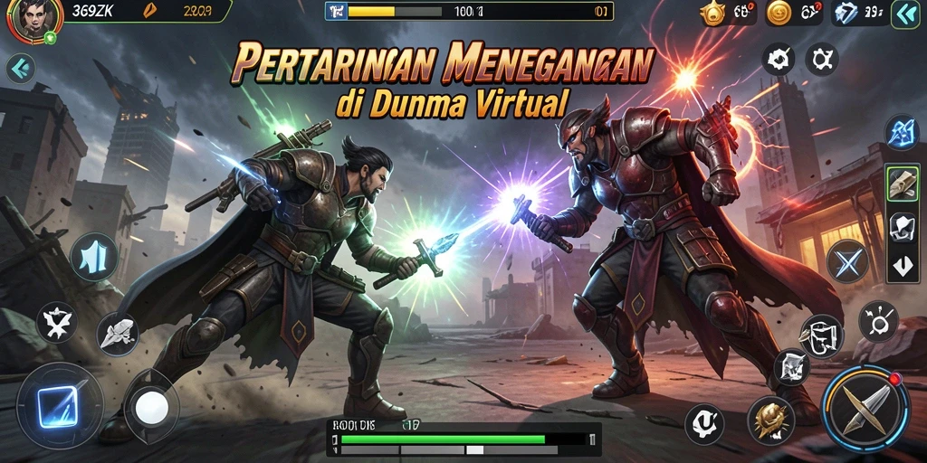 Tangkapan layar gameplay <strong>369ZK</strong> menampilkan pertarungan epik antar karakter.