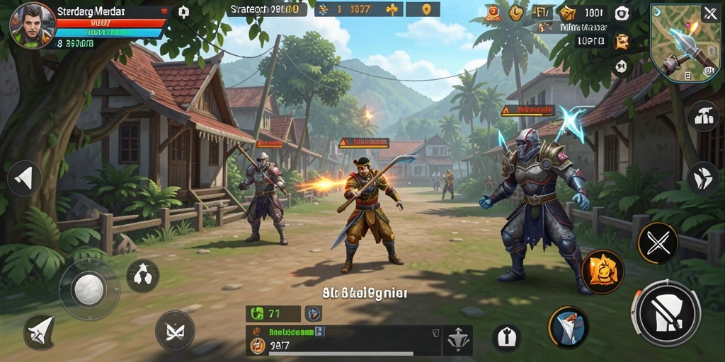 Tampilan gameplay menarik dari API77 dalam aksi strategi.