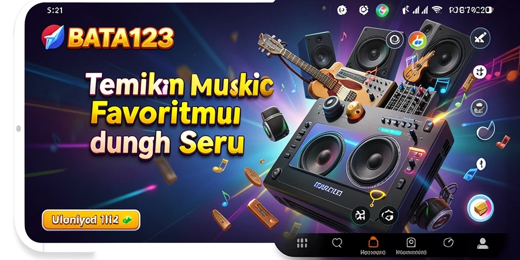 Screenshot utama BATA123 dengan gameplay interaktif bermain musik.