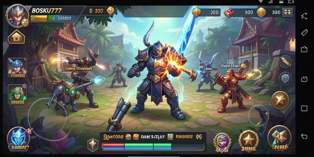 Tampilan gameplay seru dalam BOSKU777 dengan strategi mendalam.