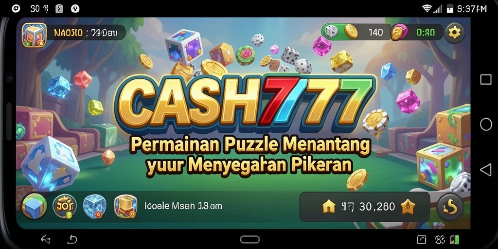 Tampilan gameplay CASH777 dengan tantangan puzzle yang menarik.