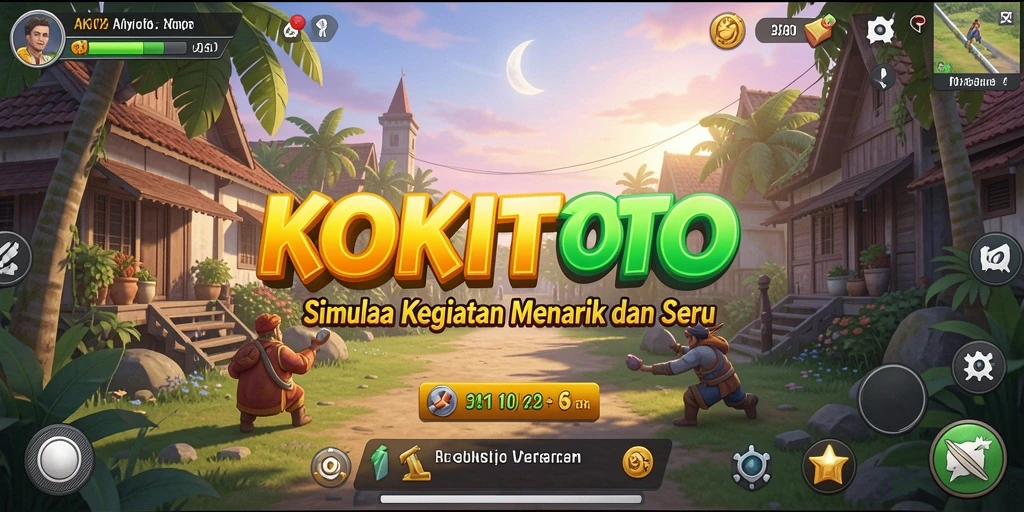 Screenshot gameplay KOKITOTO yang menampilkan pengalaman simulasi yang seru.