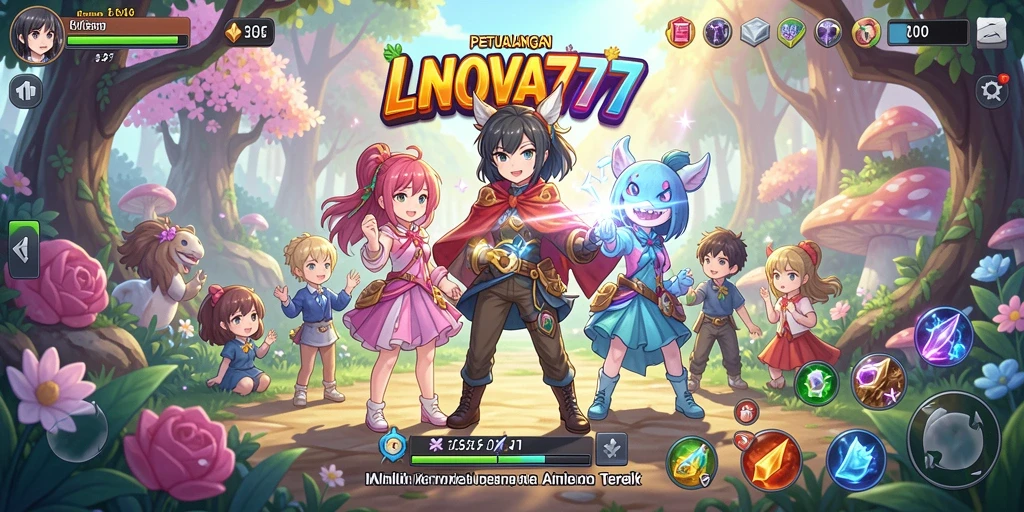 Tampilan gameplay LNOVA777 yang memukau dalam dunia Anime.