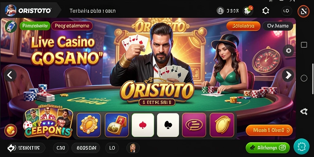 Gameplay seru di Live Casino ORISTOTO dengan dealer profesional.