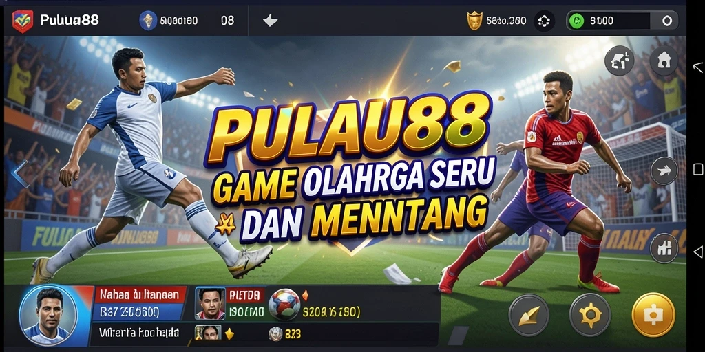 Tangkapan layar utama PULAU88 menampilkan gameplay yang menarik di lapangan olahraga.