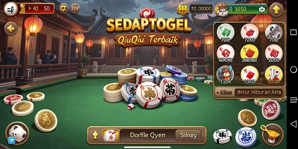 Tampilan gameplay menarik dalam SEDAPTOGEL QiuQiu.