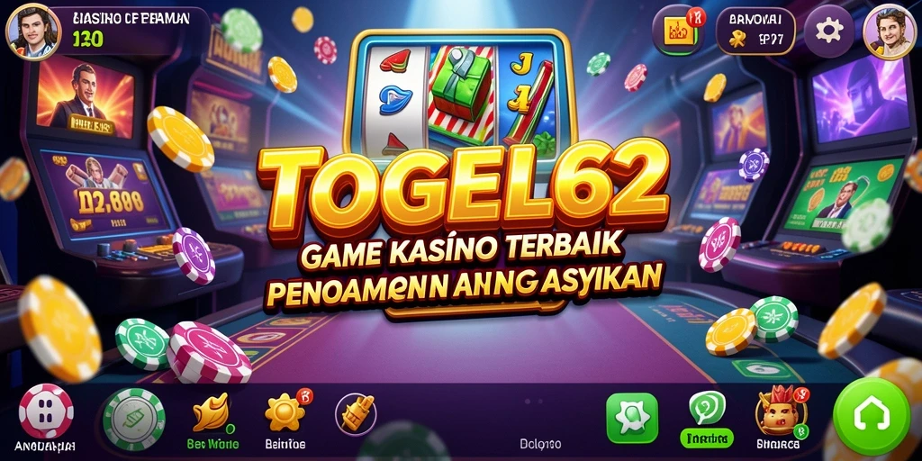 Tampilan gameplay TOGEL62 dengan suasana kasino yang mendebarkan.