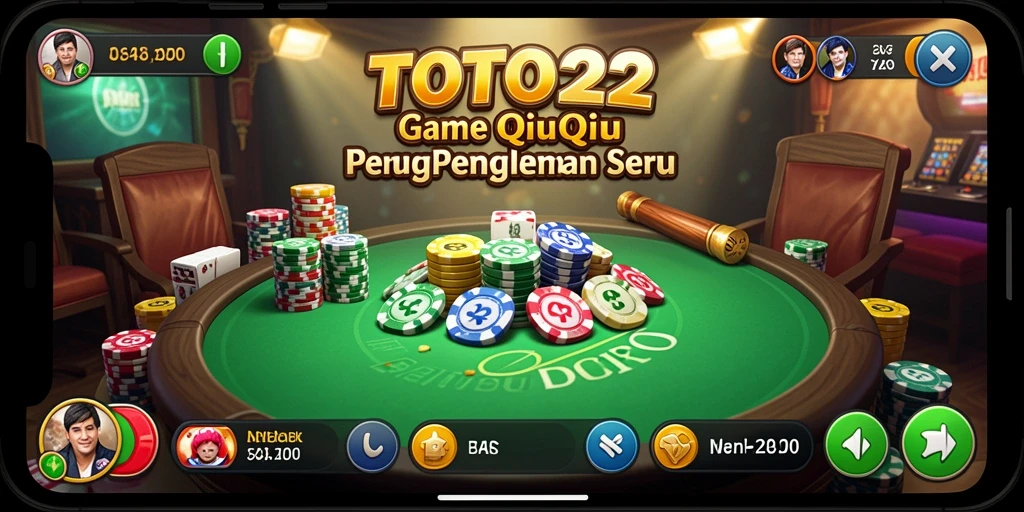 Screenshot gameplay QiuQiu TOTO22 yang mendebarkan.